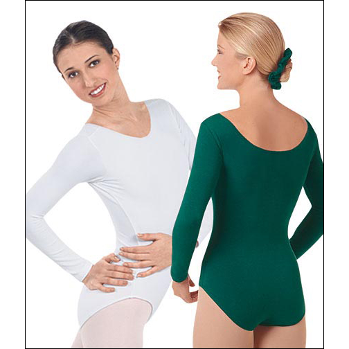Adult Long Sleeve Leotard Style #: 10265. Feel the difference… Superior Hydro-Dry® front lining with moisture management engineering quickly wicks moisture away from the body leaving you cool, dry and comfortable. Ultra-Fresh® Antimicrobial Protection inhibits the growth of odor-causing bacteria, keeping clothes cleaner and fresher.