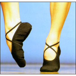 Capezio - Gym X-Gymnastic Slippers Style #: 106. Perfect for gymnasts, this non-rubber soled shoe is machine washable and ideal for beam work. With a knit polyester upper, attached elastic straps, suede sole and insole, this shoe provides comfort and control.FULL SIZES ONLY.
