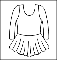 Long Sleeve Scoop Neck Leotard w/ Glistenette Skir Style #: 13507-18507. Long Sleeve Scoop Neck Leotard With A Short Sheer Skirt.