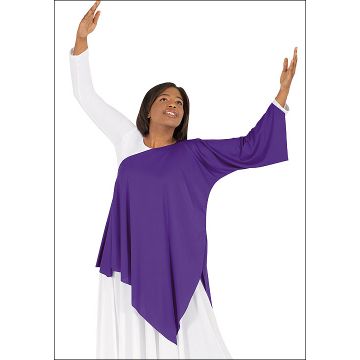 Adult Asymmetrical Top Style #: Euro-13826. Adult Asymmetrical Top. Available in Purple, Red, and Royal. Shown in picture with Dress # 512-sold separately.
<li> limited stock item. Allow two weeks for shipping. If unable to wait two weeks please call to check availablity.<br>