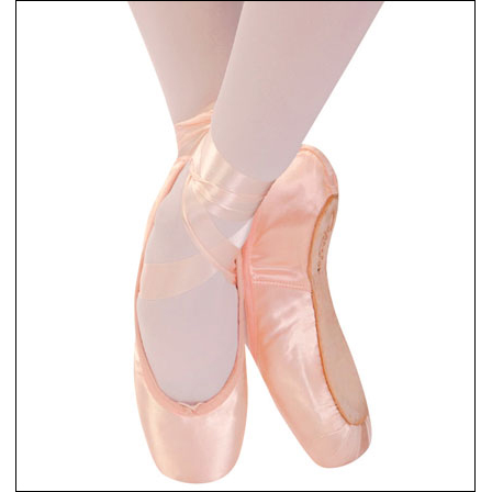 Capezio “Concerto” Pointe Shoe Style #: 173. Capezio®'s "Concerto" pointe shoe offers a slim profile with a stable platform and flattering moderate box. Other features include a #3 ¾ skived shank, feathered wings, suede socklining, ¾ leather sole and elastic drawstring. The "U" shaped vamp has 1/8" lower back and sides.
Ribbons not included.
<li> Please note:This is a non-stock, made-to-order Pointe Shoe.Please allow 6-8 weeks for shipping <br>