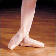 Capezio "Contempora" Pointe Shoes Style #: 176. Ideal for dancers with a moderately broad forefoot and toes that taper. The moderate shank and toe box make this shoe perfect for dancers with strong feet or high arches. It is also well suited for dancers looking for a reliable, long-lasting toe box. Students appreciate the durable support that promotes balance en pointe while more advanced dancers enjoy the stability of the larger platform, longer vamp and the security of the forefoot. The slightly narrow heel gives a custom fit.