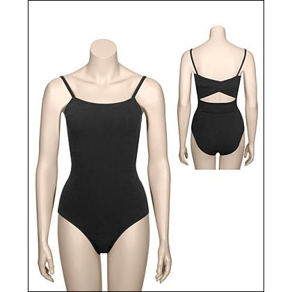 Women's Crossover Camisole Dance Leotard Style #: 2435. This women's camisole leotard features a crossover back detail, and front shelf bra.

