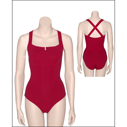 Women's Contemporary Empire Wide Strap Dance Leota Style #: 2597. Our empire wide strap leotard is front lined to the empire seam and features comfortable wide criss-cross straps on the back. A U-wire detail on the neckline adds a nice touch to this clean, attractive look. Enjoy the softness of cotton with a hint of Lycra® spandex for a flattering fit.