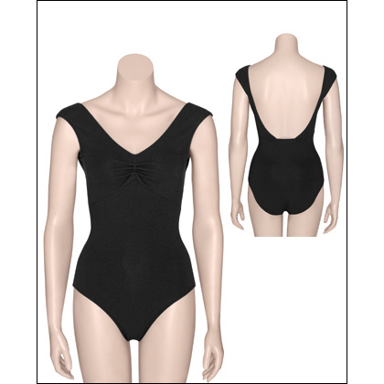 Women's Contemporary Mock Cap Sleeve Dance Leotard Style #: 2599. Our mock cap sleeve leotard is front lined to the empire seam and features a low back and shirred front. Enjoy the softness of cotton with a hint of Lycra® spandex for a flattering fit. The contemporary style makes an attractive and comfortable addition to your dance wardrobe.

