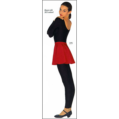 Short Full Circle Lycra Skirt Style #: 275 / OS-SKIRT#6A. Pull on ,elastic waist skirt. 15 inches Long.