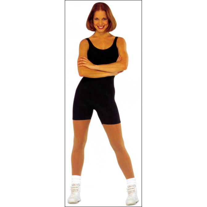 Bike Unitard Style #: BT-354. Bike Unitard in stretch Cotton/Lycra. 7" inseam. Scoop neck and back.
*** Black color in stock, Please allow 2 weeks for shipping on other colors ***