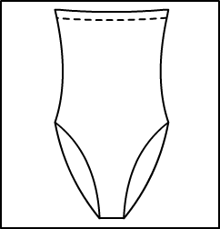 Strapless Leotard Style #: 307-807. Strapless Leotard*** NON STOCK- MADE TO ORDER ITEM.  WILL SHIP IN TWO (2) WEEKS.***FINAL SALE.***