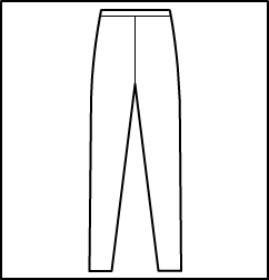 Ankle Length  Legging Style #: 308-808. Ankle Length Tight Fitting Leggings.