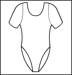 Classic Short Sleeve Scoop Neck Leotard Style #: 319-819. Classic Short Sleeve Scoop Neck Leotard*** NON STOCK- MADE TO ORDER ITEM.  WILL SHIP IN TWO (2) WEEKS.***FINAL SALE.***
