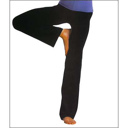 Bootcut Jazz Pant -  Cotton/Lycra Style #: BT325/BW691. Soft Cotton/Lycra dance pants. Bootleg cut with slighty flared leg,elastic waist.
Classic comfort for dance or leisure.

*** Black color is in stock-please allow two weeks for other colors.***