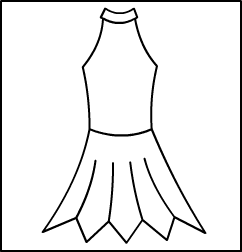 Mock Halter Neck  Dress Style #: 3313-8313. Mock Halter Neck Dress . Hankerchief Skirt.Bra Lined