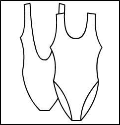 Bra Lined Low Back Tank Leotard Style #: 333-833. Bra Lined Low Back Tank Leotard *** NON STOCK- MADE TO ORDER ITEM.  WILL SHIP IN TWO (2) WEEKS.***FINAL SALE.***