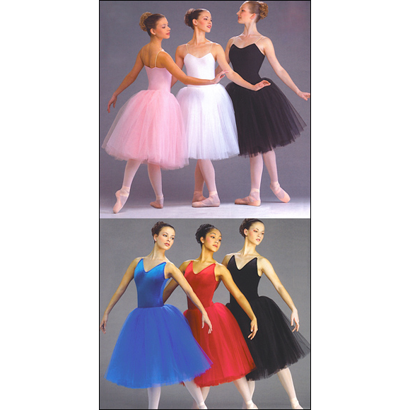23 inch Romantic Ballet Tutu Skirt Style #: OS-336. Matte Lycra hip trunk with four layers of graded tulle over orgundy.23 inches long. Shown in top picture with leotard #235,and in bottom picture with leotard #435(both sold seperately).
<li> Limited availability. Allow 4-6 weeks for shipping. If unable to wait, please call to check availability .