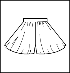 Tap Pant Style #: 338-838. Tap Shorts/Skirt