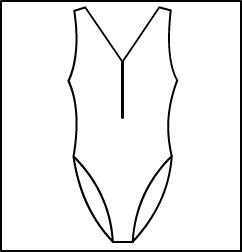 Sleeveless V-Neck Zip Front Leotard Style #: 3402-8402. Sleeveless V-Neck Zip Front Leotard.  ***NON-STOCK ITEM.  ALLOW TWO (2) WEEKS FOR SHIPPING; FINAL SALE.***