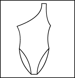 One Shoulder Tank Leotard Style #: 3406-8406. One Shoulder Tank Leotard.  ***NON-STOCK ITEM.  ALLOW TWO (2) WEEKS FOR SHIPPING; FINAL SALE.***
