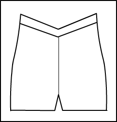 V Front Short Short Style #: 3412-8412. V-Front 
Short bike shorts