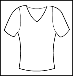V Front Short sleeve top Style #: 3416-8416. V Front Short sleeve top
