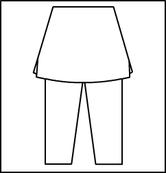 SKAPRI Skirted Capri Pant Style #: 3432-8432. SKAPRI Skirted Capri Pant