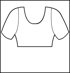 Short sleeve short top Style #: 3442-8442. Short sleeve short top