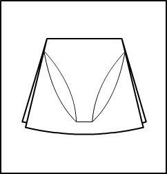 13" Side Slit Skirt Over Briefs Style #: 3450-8450. 13" Skirted Brief w/ Side Slits