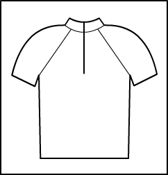 Short Sleeve Zip front moc neck top Style #: 3497-8497. Short Sleeve Zip front moc neck top.