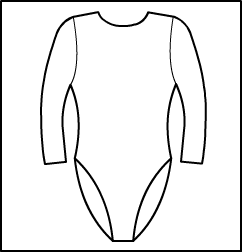 Long Sleeve Boat Neck Leotard Style #: 3506-8506. Long Sleeve Boat Neck Leotard.  ***NON-STOCK ITEM.  ALLOW TWO (2) WEEKS FOR SHIPPING; FINAL SALE.***