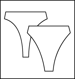 Thong Brief Style #: 351-851. Thong Back Briefs.