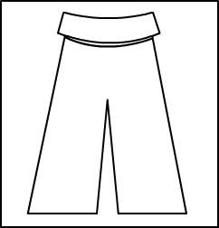 Roll Down Low Rise Gaucho Pant Style #: 36206-86206. Roll Down Low Rise Gaucho Pant. ***NON-STOCK ITEM. ALLOW TWO (2) WEEKS FOR SHIPPING; FINAL SALE.***