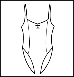 Camisole Leotard with Pinch Front and Princess Sea Style #: 366-866. Camisole Leotard with Pinch Front and Princess Seams.  ***NON-STOCK ITEM.  ALLOW TWO (2) WEEKS FOR SHIPPING; FINAL SALE.***