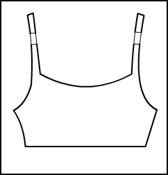 Camisole Bra Top Style #: 3703-8703. Adjustable Strap Camisole Bra Top.front lined