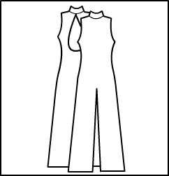 Sleeveless Jazz Unitard with Large Keyhole Back Style #: 376-876. Sleeveless Jazz Unitard with Large Keyhole Back.  ***Non-stock item.  Allow two(2) weeks for shipping; final sale.***