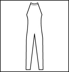 Zip Back Mock Neck Halter Unitard Style #: 3800-8800. Zip Back Mock Neck Halter Unitard.  ***Non-stock item.  Allow two(2) weeks for shipping; final sale.***