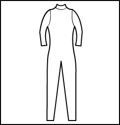 Long Sleeve Mock Neck Unitard Style #: 3815-8815. Long Sleeve Mock Neck Unitard with Back Zipper.  ***Non-stock item.  Allow two(2) weeks for shipping; final sale.***