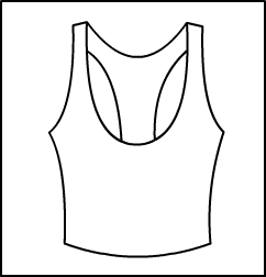 Racer Back Tank Top Style #: 383-883. Mens Racer Back Tank Top.Waist Length.