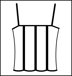 Split Front camisole top bra lined Style #: 3843-8843. Split Front camisole top bra lined ***Non-stock item.  Allow two(2) weeks for shipping; final sale.***