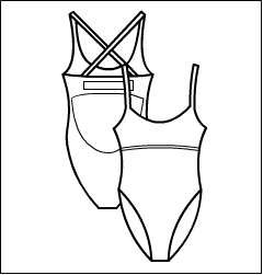 Strappy Back Camisole Leotard Bra Lined Style #: 3861-8861. Strappy Back Camisole Leotard Bra Lined.  ***Non-stock item.  Allow two(2) weeks for shipping; final sale.***