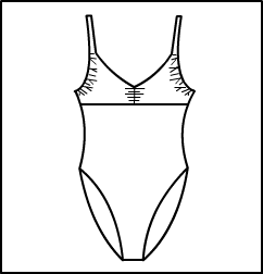 Shirred Bra Lined Leotard Style #: 3953-8953. 