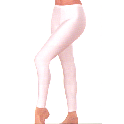 "Spandex" Footless Legging Style #: 808. Footless legging features a Qwik-wik lined gusset. Shiny Nylon/Lycra "Spandex" fabric.