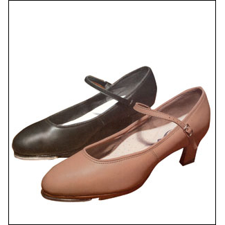 capezio- 1.5 Inch Heel Tap Shoes Style #: 561. This all leather tap shoe looks and feels like the Capezio classic character shoe #551.It meatures a 1.5 Inch leather covered heel and leather lift and has a Tele-Tone toe and heel tap attached.Leather sole with a non-skid rubber pad.Latex foam insole and arch support. Available in Medium and Wide widths.