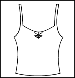 Camisole Pinch Front Top Style #: 5901. Camisole Pinch Front Top. ***NON-STOCK ITEM. ALLOW TWO (2) WEEKS FOR SHIPPING; FINAL SALE.***
