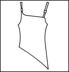 Camisole Diagonal One Shoulder Top Style #: 6504. Camisole Diagonal One Shoulder Top