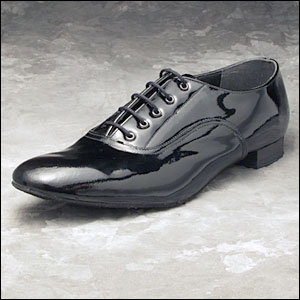 Freed Men's Lace Up Patent Oxfords Style #: 6597. Men's lace up oxford with suede sole. Mens U.S Sizes 5 to 14 in half sizes. Medium and wide widths. Low heel. In black patent leather.