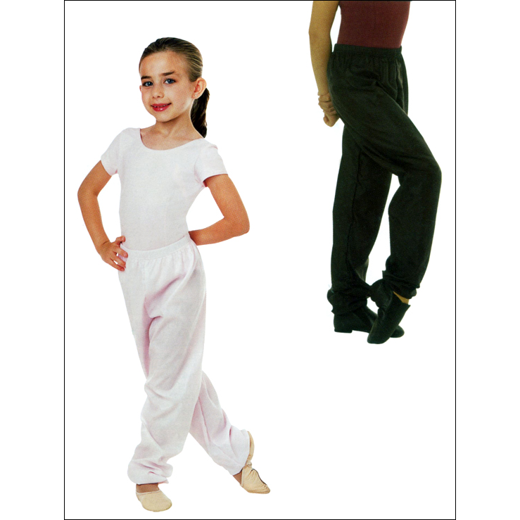 Ripstop Nylon Sweat Pant Style #: 701. Ripstop is a strong, durable and lightweight 100% Nylon, that originally developed as fabric for parachutes during World War II. Dancers use it for cover-ups that are ideal for warm-ups because it keeps their muscles warm.
Pant has an elastic waist and ankle cuffs.