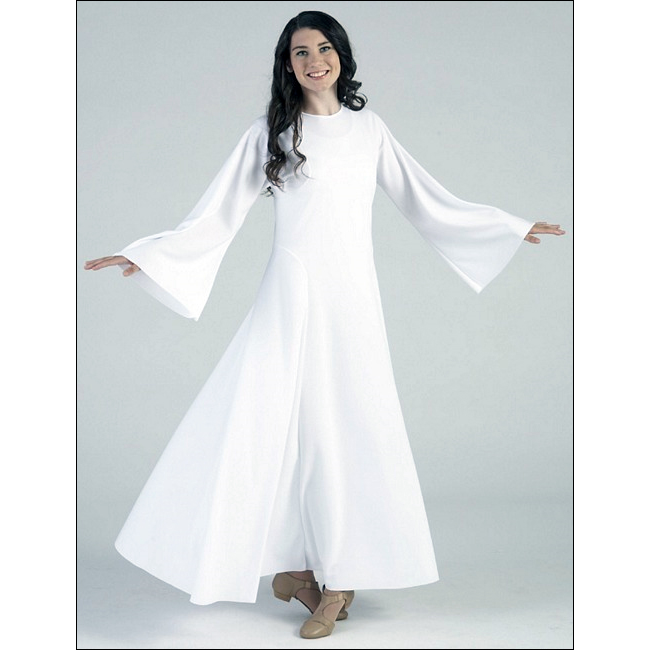 Bell Sleeve Dress Style #: MS-71808. Knit semi-fitted dress. Zipper back and elastic wrist loops.
<li> limited stock item. Allow two weeks for shipping. If unable to wait two weeks please call to check availablity.<br>
