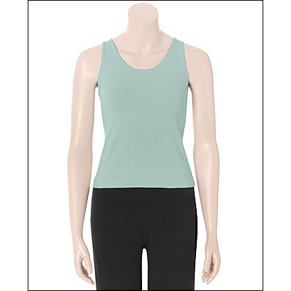 Women's Meditate on Cotton Scoop Neck Tank Style #: 7231. Here's the Scoop… You'll love the softness, sleek lines, and remarkable fit of our body hugging tank top featuring a secure Comfort Stretch Bra -- perfect layered or worn alone for Yoga, Pilates, and more.<br>
<br>
Product Features:<br>
<li> Our exclusive "Stretchfit Body" construction with maximum compression provides ultimate mobility with overall smoothing, dynamic comfort and enhanced performance<br> 
<li> Moisture wicking Comfort Stretch Bra Lining with contour enhancing shirring for low to medium impact activities