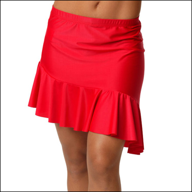 Latin/Salsa Sexy Flounce Skirt Style #: 7405/ OSSKIRT#7. The flouce skirt is a great piece for Latin and salsa dancing.