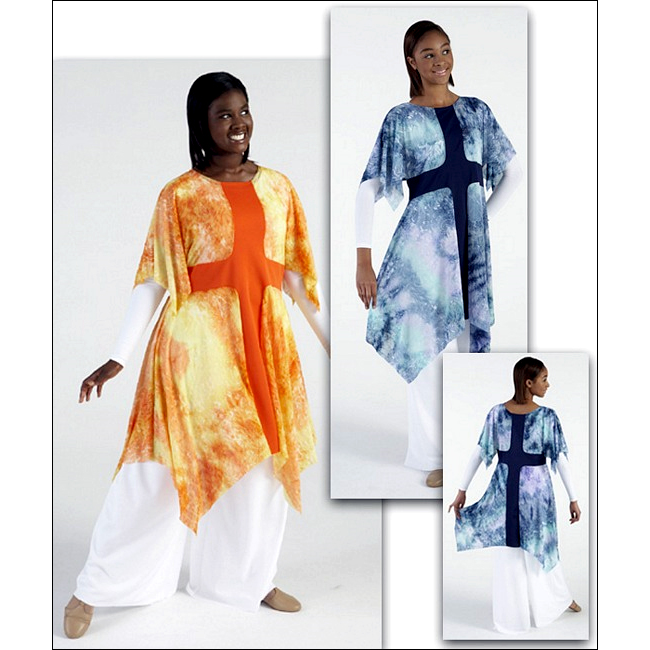 Cross Overlay Style #: MS-74786. Glitter tie-dyed knit overlay with stretch pique inset. (Shown with TB135 leotard & 565 pants-sold separately).
<li> limited stock item. Allow two weeks for shipping. If unable to wait two weeks please call to check availablity.<br>