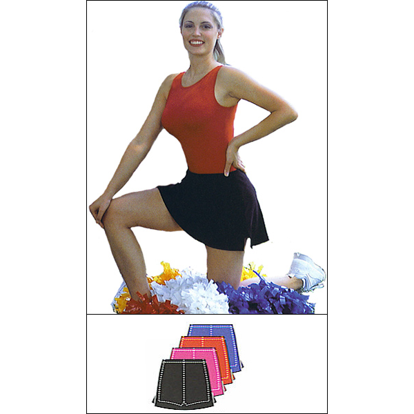 Side Slit Skort  Style #: 7555. Capezio (Style # 5272/c).Side Slit Skirt Features An Attached Brief.